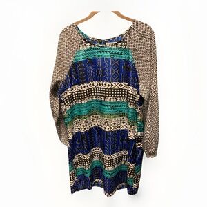 Almost Famous Shift Dress Geometric‎ Pattern Women's Large